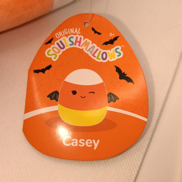 Squishmallows Casey the Candy Corn Bat 9-Inch Plush Stuffie Stuffed Animal 2022 - Picture 6 of 8